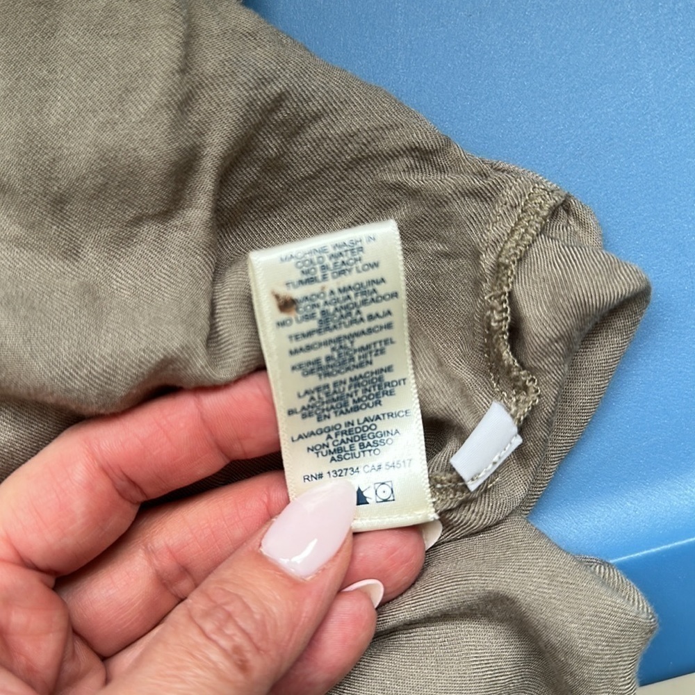 Cloth & Stone Button Down Shirt Tan Size Small - Picture 7 of 8